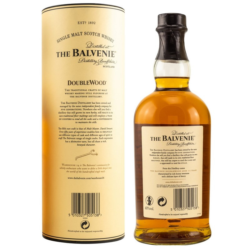 Balvenie 12 Jahre Doublewood 0,7 L 40%vol. Balvenie 12 Jahre Doublewood 0,7 L 40%vol.