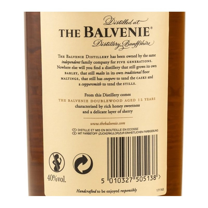 Balvenie 12 Jahre Doublewood 0,7 L 40%vol.