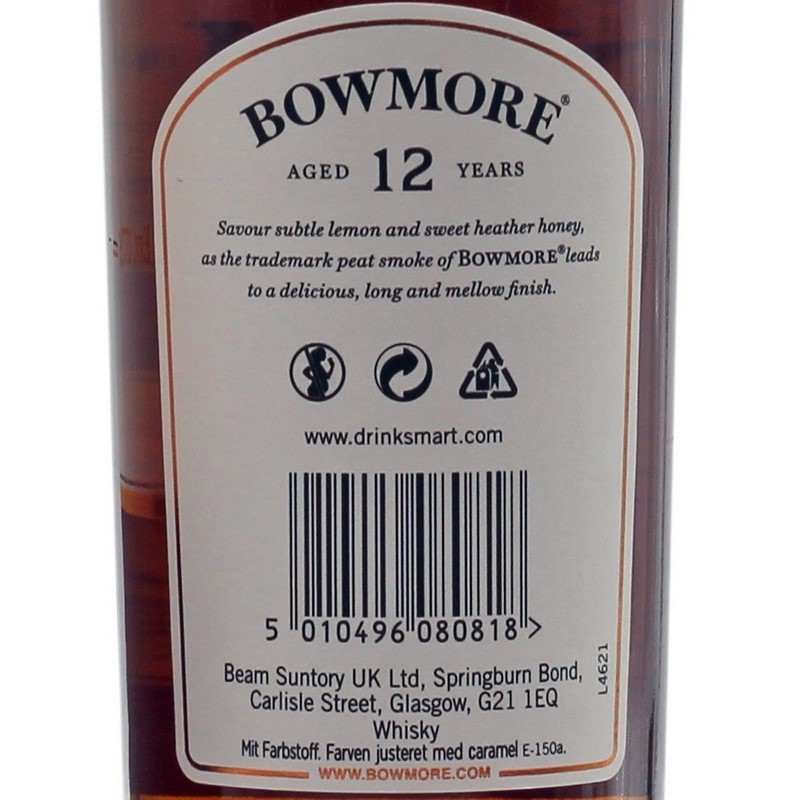 Bowmore 12 Jahre Years 0,7 L 40% Bowmore 12 Jahre Years 0,7 L 40%