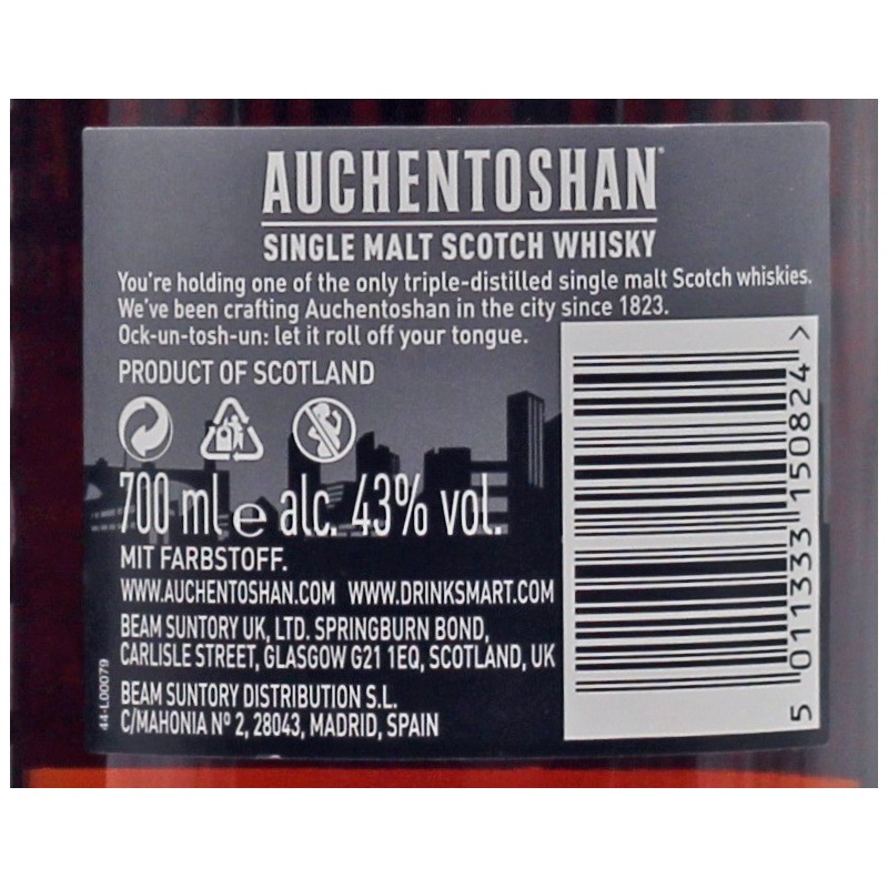 Auchentoshan Three Wood 0,7 L 43% vol Auchentoshan Three Wood 0,7 L 43% vol