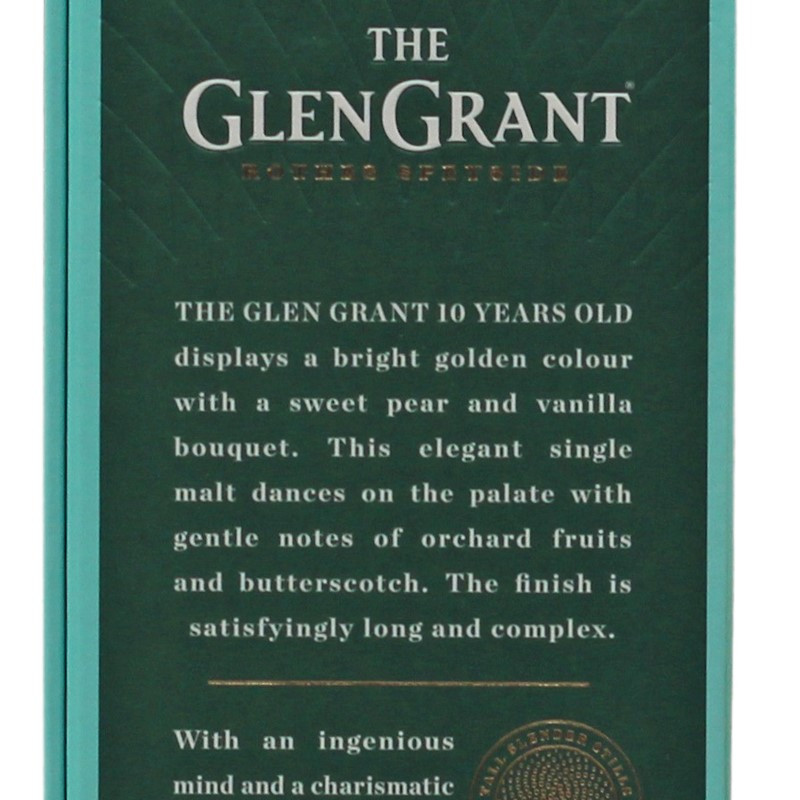 Glen Grant 10 Jahre 0,7 L 40%vol Glen Grant 10 Jahre 0,7 L 40%vol