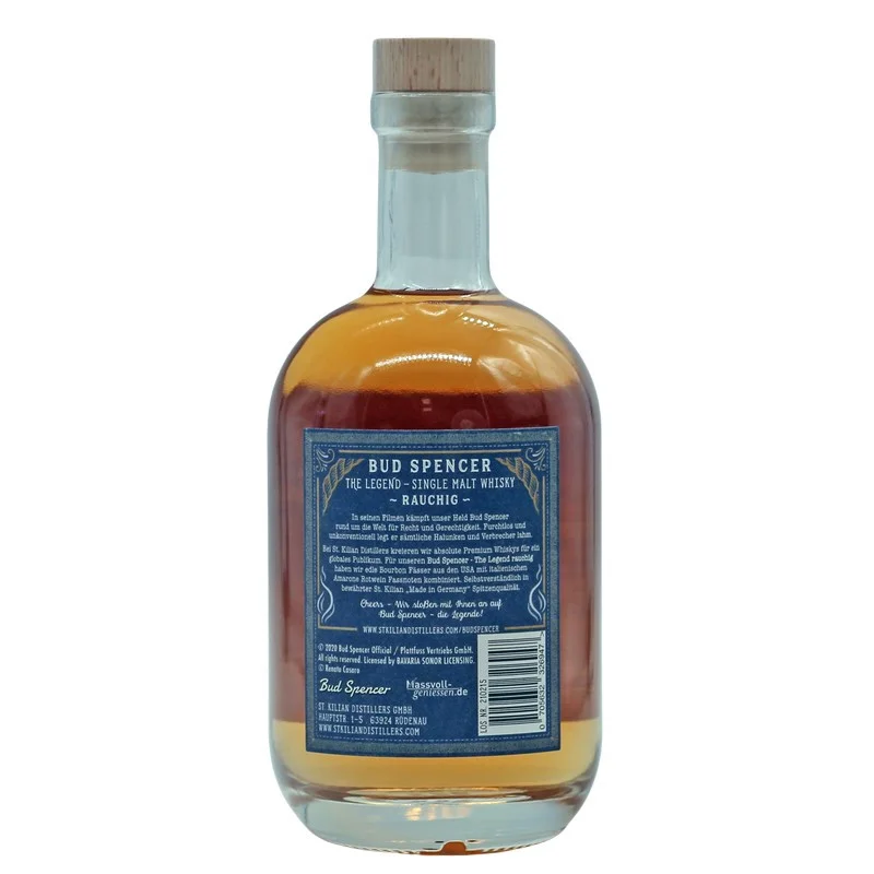 Bud Spencer The Legend rauchig Single Malt Whisky 0,7 L 49% vol Bud Spencer The Legend rauchig Single Malt Whisky 0,7 L 49% vol