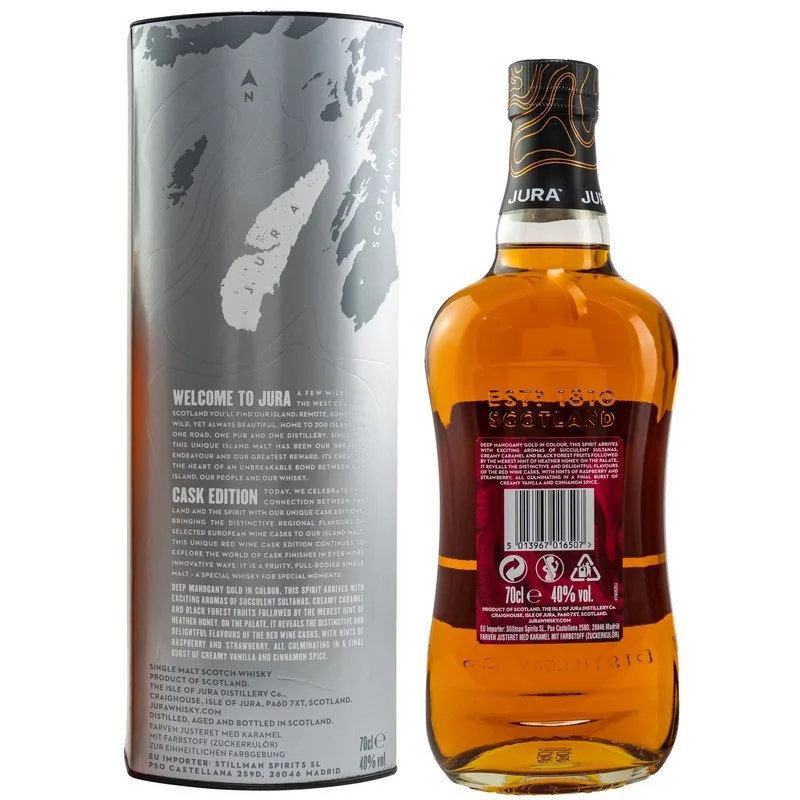 Jura Red Wine Cask Finish 0,7 L 40% vol Jura Red Wine Cask Finish 0,7 L 40% vol