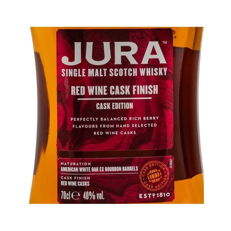 Jura Red Wine Cask Finish 0,7 L 40% vol Jura Red Wine Cask Finish 0,7 L 40% vol