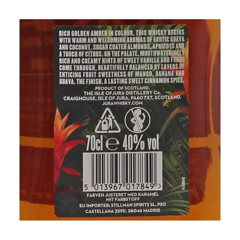 Jura Rum Cask Finish 0,7 L 40% vol Jura Rum Cask Finish 0,7 L 40% vol