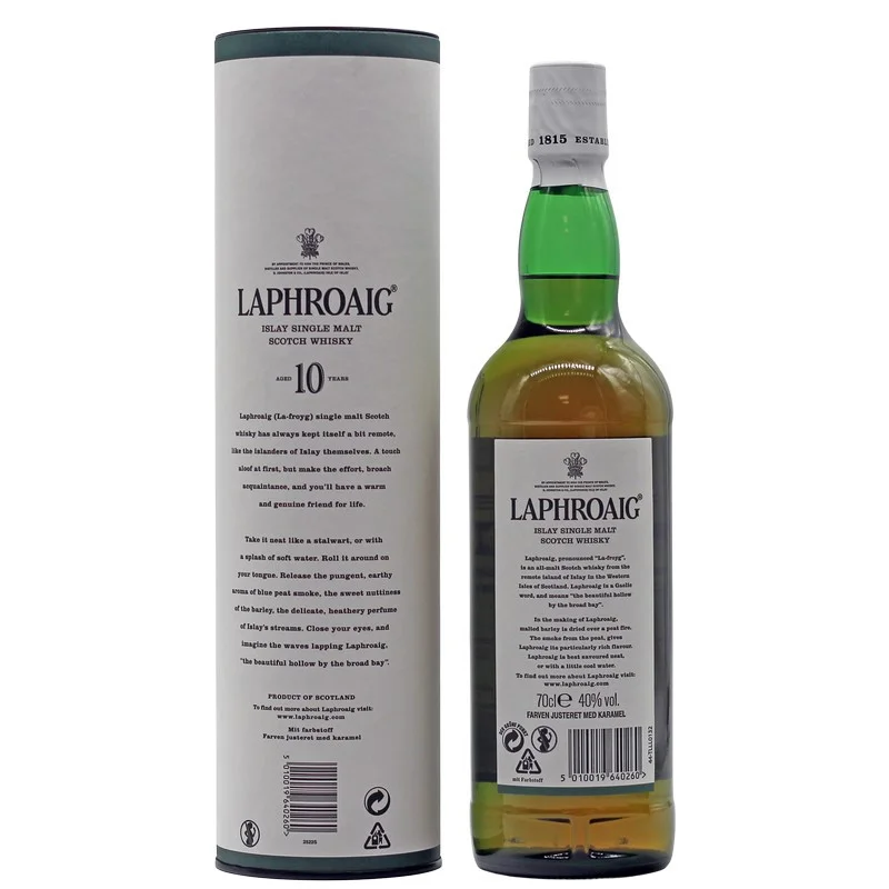 Laphroaig Whisky 10 Jahre 0,7 L 40% vol Laphroaig Whisky 10 Jahre 0,7 L 40% vol