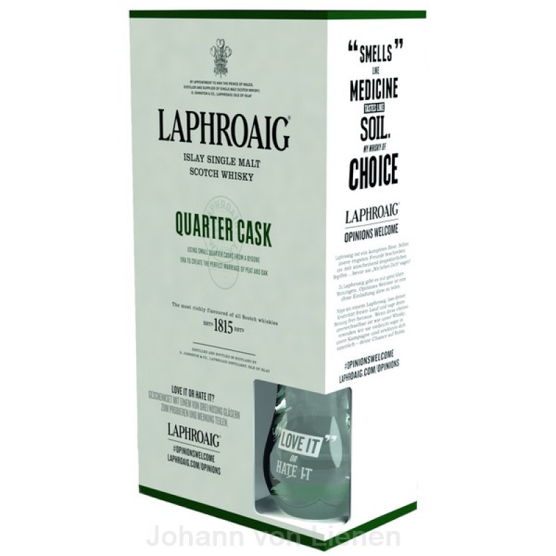 Laphroaig Quarter Cask mit Glas 0,7 L 48%vol Laphroaig Quarter Cask mit Glas 0,7 L 48%vol