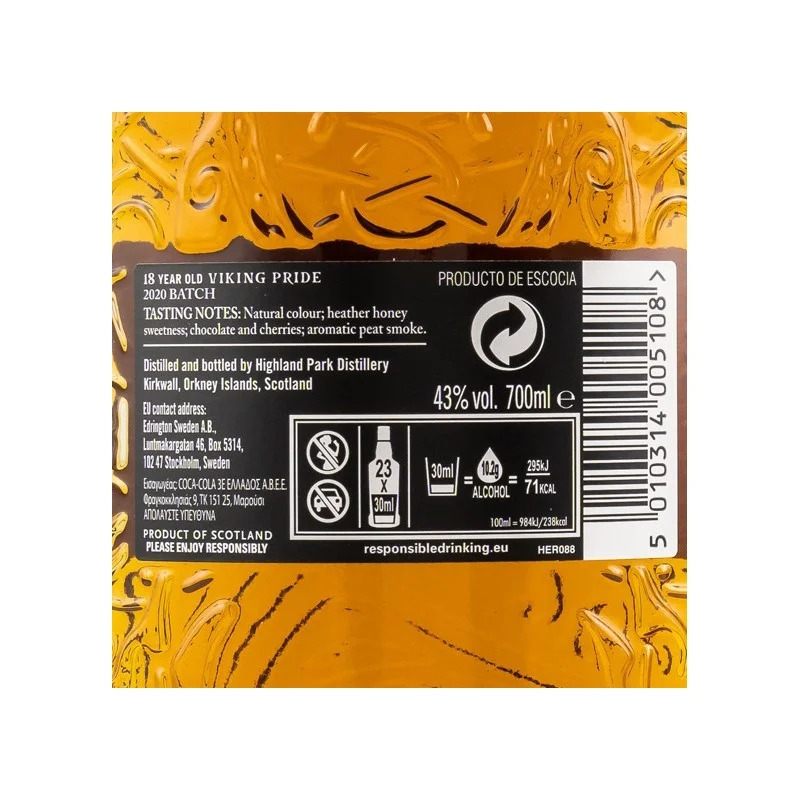 Highland Park 18 Years 0,7 L 43%vol Highland Park 18 Years 0,7 L 43%vol