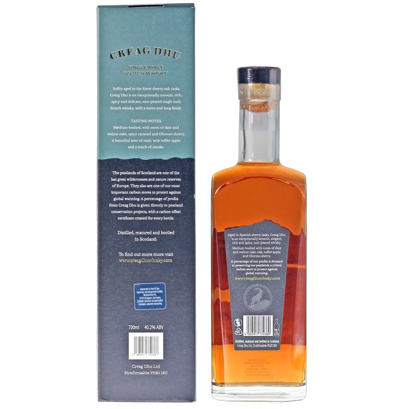 Creag Dhu Speyside Single Malt Whisky 0,7 Liter 40,2 % vol