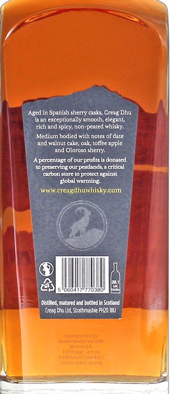Creag Dhu Speyside Single Malt Whisky 0,7 Liter 40,2 % vol