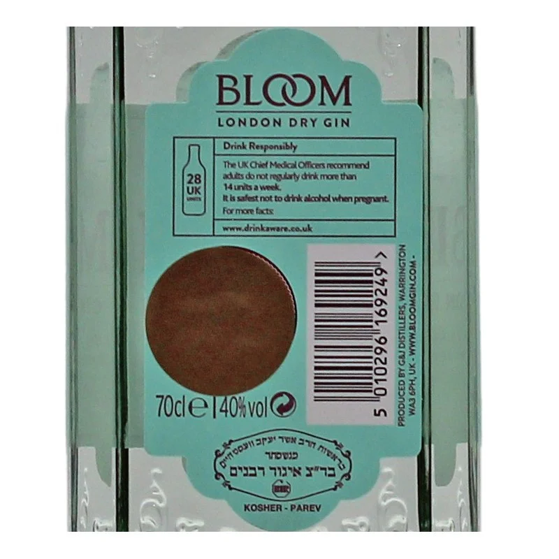 Bloom London Dry Gin 0,7 L 40% vol Bloom London Dry Gin 0,7 L 40% vol
