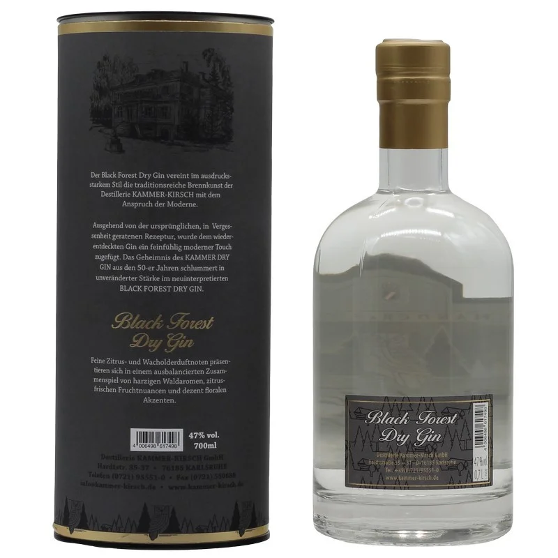 Black Forest Dry Gin 0,7 L 47% vol Black Forest Dry Gin 0,7 L 47% vol