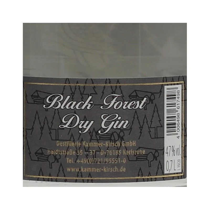 Black Forest Dry Gin 0,7 L 47% vol Black Forest Dry Gin 0,7 L 47% vol
