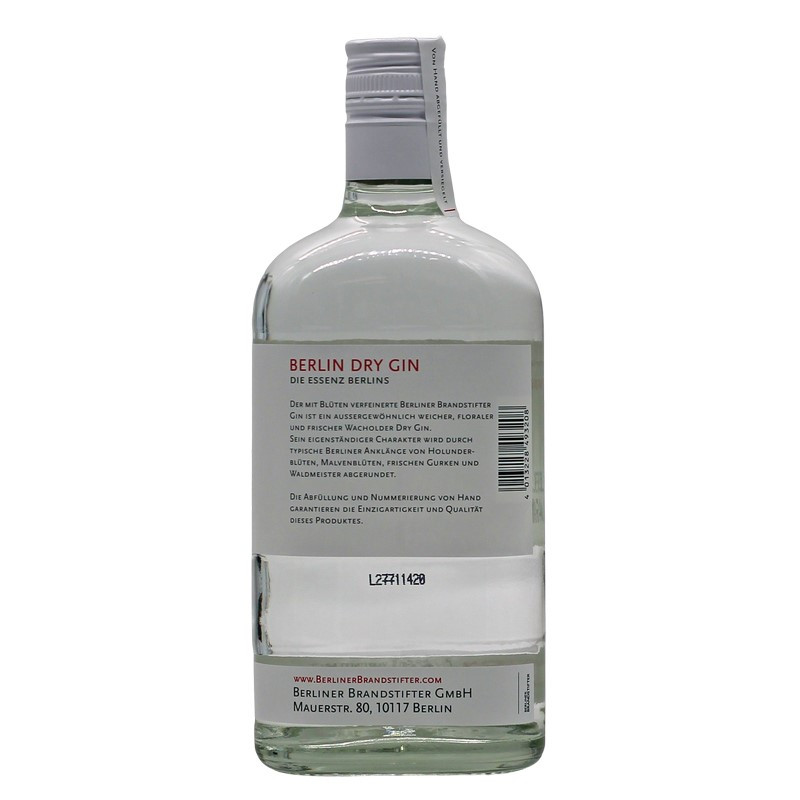 Berliner Brandstifter Dry Gin 0,7 L 43,3% vol Berliner Brandstifter Dry Gin 0,7 L 43,3% vol