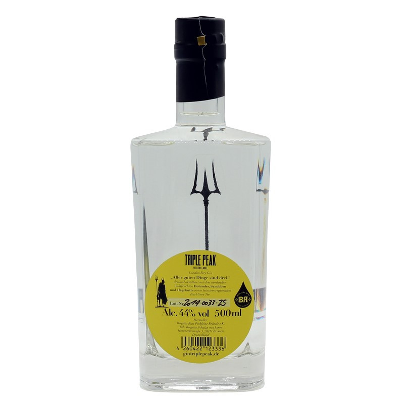 Triple Peak London Dry Gin 0,5 L 44%vol Triple Peak London Dry Gin 0,5 L 44%vol