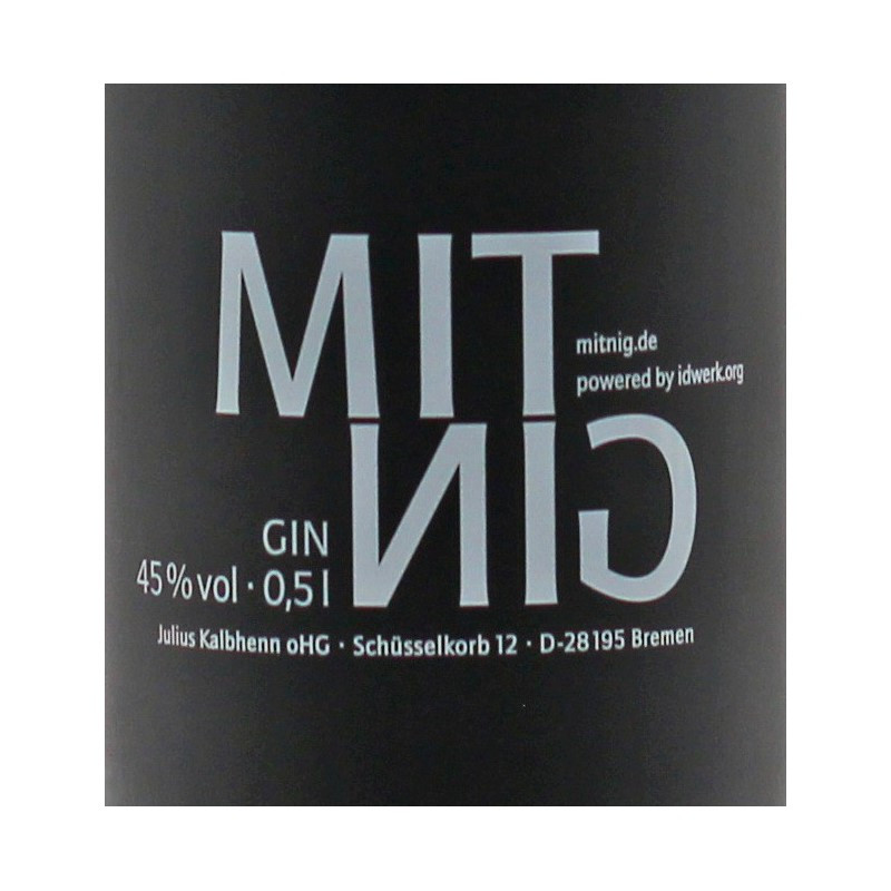 Mit Nig Gin 0,5 L 45% vol Mit Nig Gin 0,5 L 45% vol