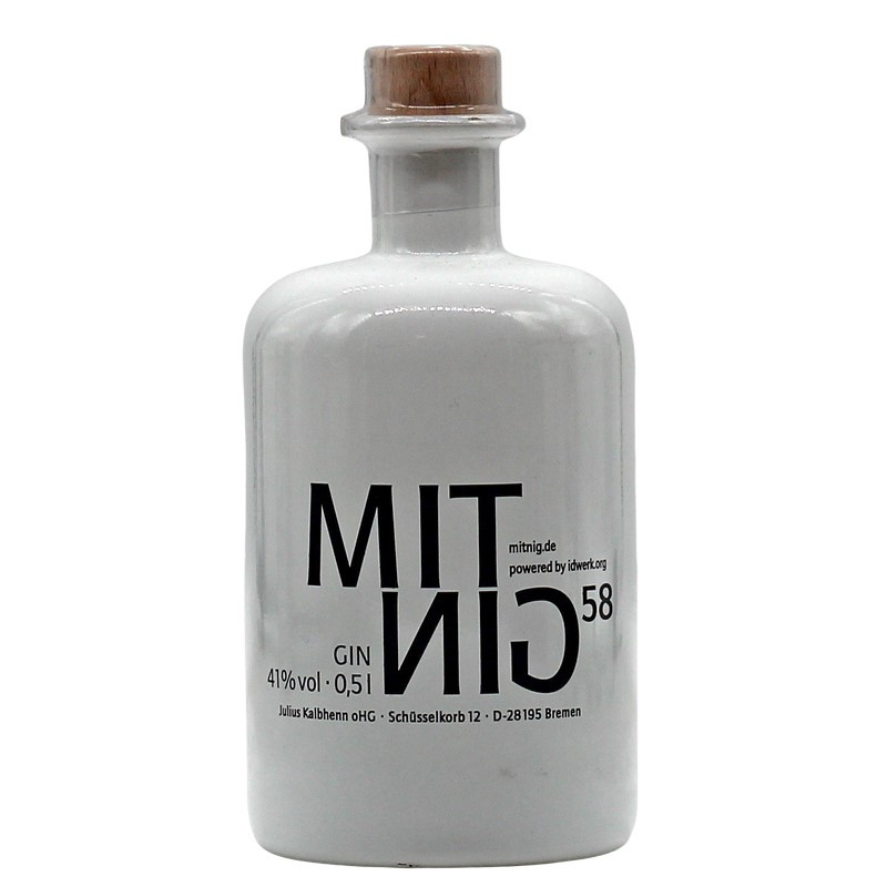 Mit Nig Gin 58 0,5 L 41% vol Mit Nig Gin 58 0,5 L 41% vol