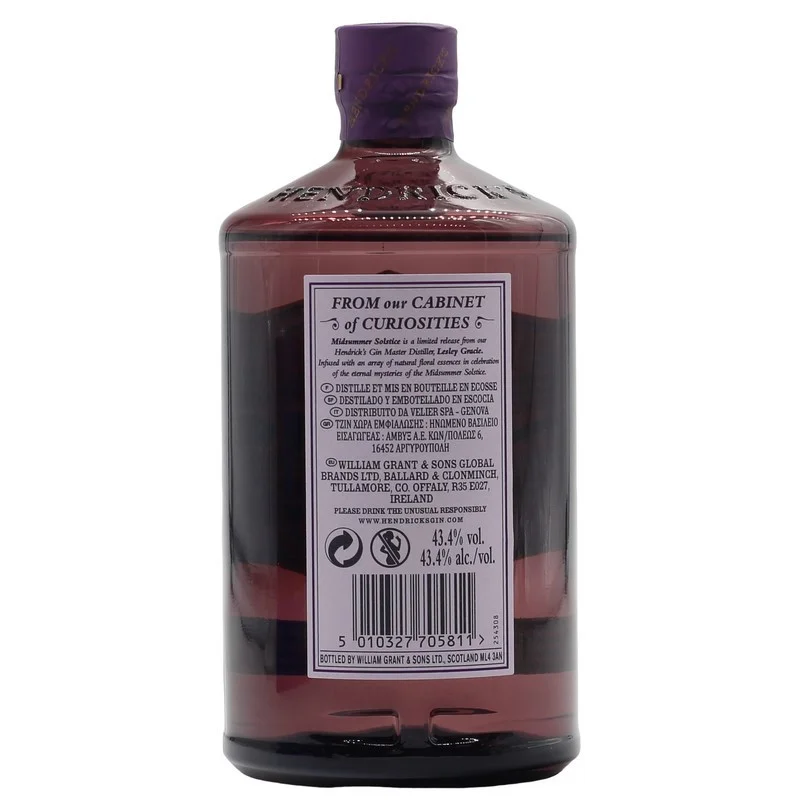 Hendricks Midsummer Solstice Gin 0,7 L 43,4% vol Hendricks Midsummer Solstice Gin 0,7 L 43,4% vol