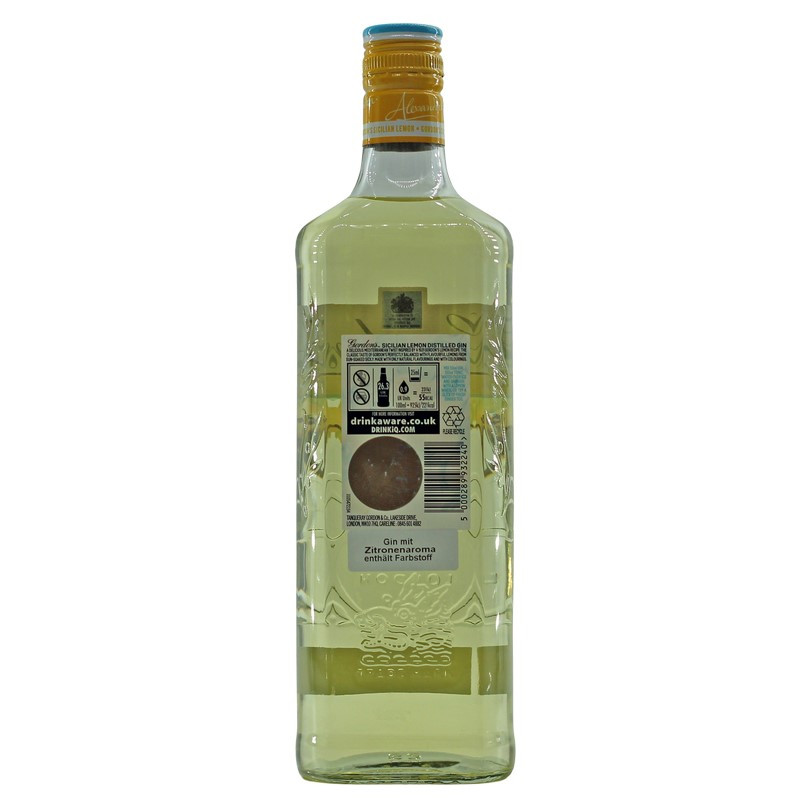 Gordon's Sicilian Lemon Gin 0,7 L 37,5% vol Gordon's Sicilian Lemon Gin 0,7 L 37,5% vol