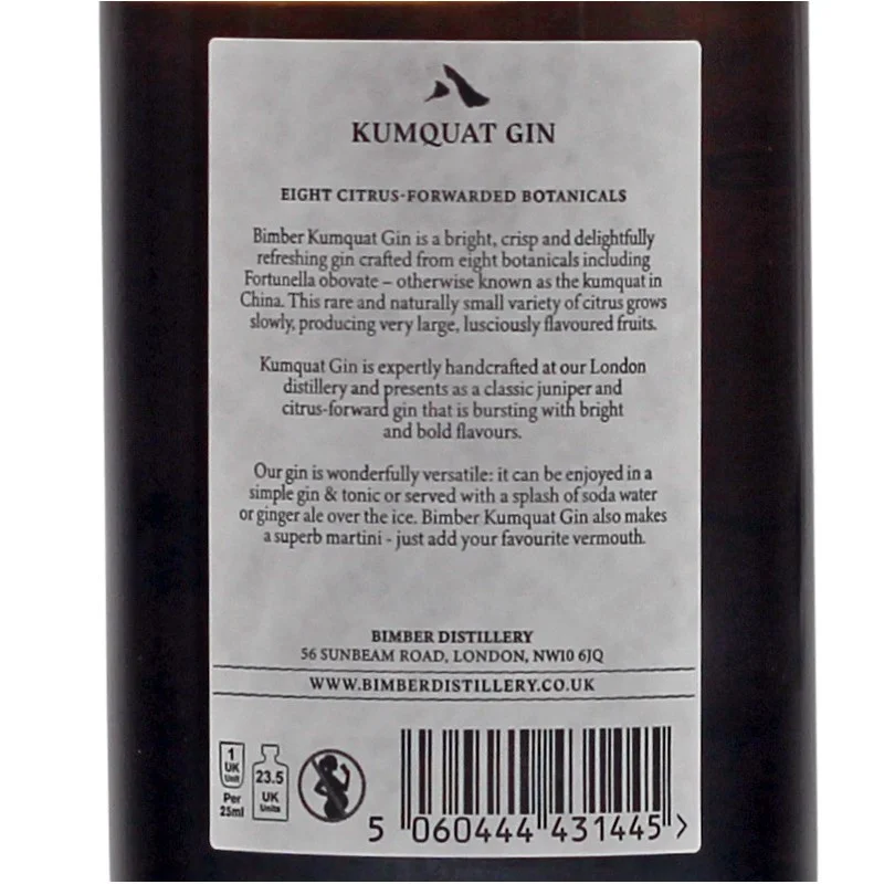Bimber Kumquat Gin 0,5 L 47% vol Bimber Kumquat Gin 0,5 L 47% vol