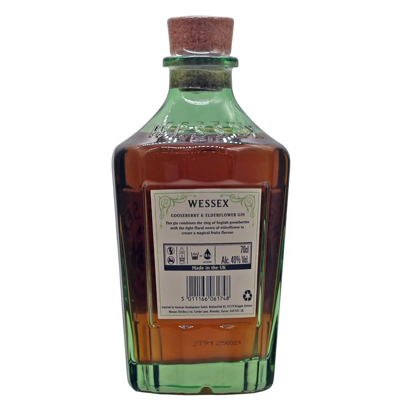Wessex Gooseberry and Elderflower Gin 0,7 L 40% vol Wessex Gooseberry and Elderflower Gin 0,7 L 40% vol