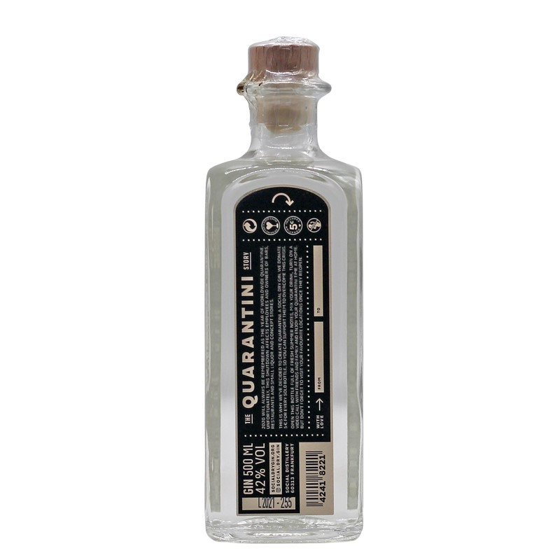 Quarantini Social Dry Gin 0,5 L 42% vol Quarantini Social Dry Gin 0,5 L 42% vol