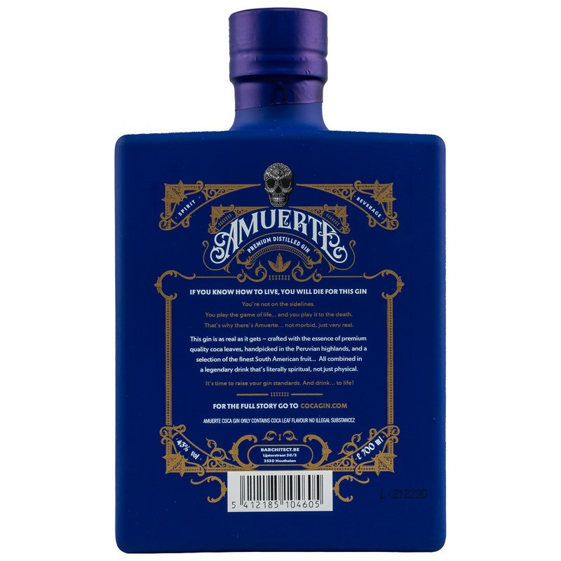 Amuerte Coca Leaf Gin Blue Edition 0,7 L 43% vol Amuerte Coca Leaf Gin Blue Edition 0,7 L 43% vol