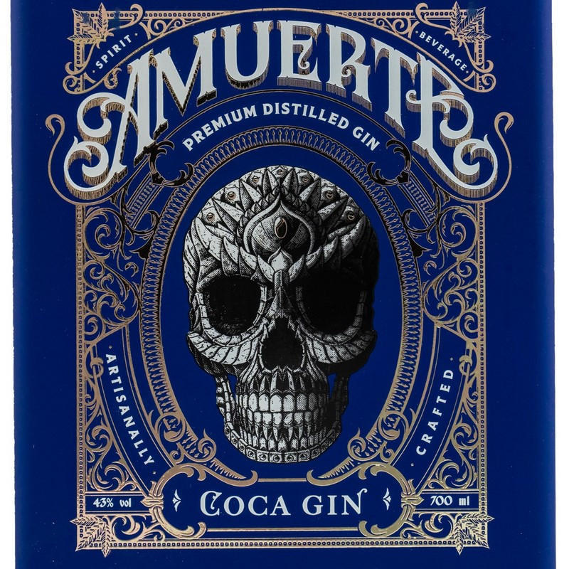 Amuerte Coca Leaf Gin Blue Edition 0,7 L 43% vol Amuerte Coca Leaf Gin Blue Edition 0,7 L 43% vol