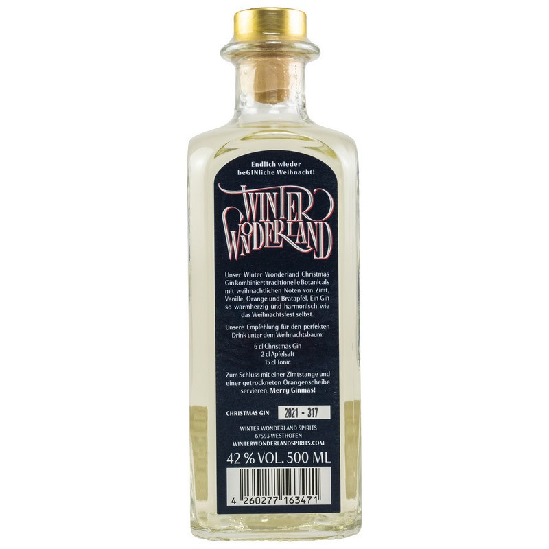 Winter Wonderland Christmas Gin 0,5 L 42% vol Winter Wonderland Christmas Gin 0,5 L 42% vol