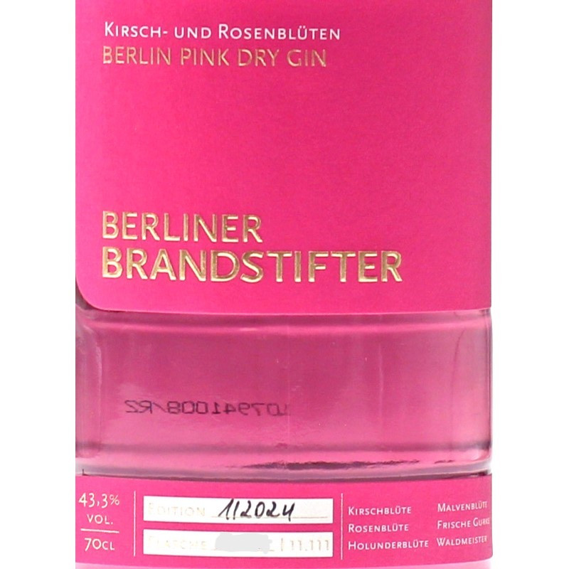 Berlin Pink Dry Gin 0,7 L 43,3 % vol