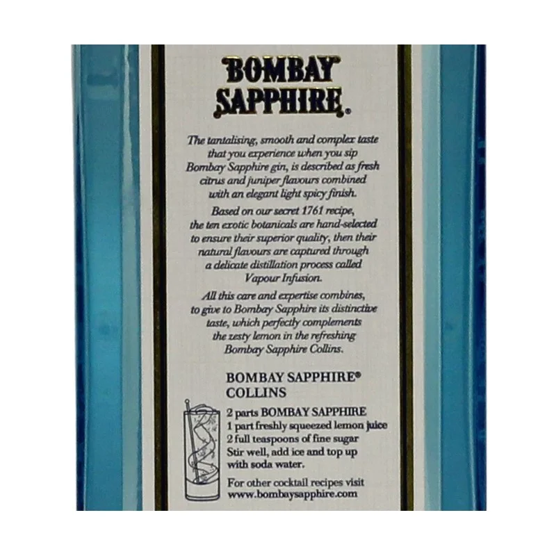 Bombay Sapphire London Dry Gin 0,7 L 40%