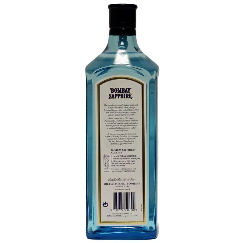 Bombay Sapphire London Dry Gin 1 L 40% vol