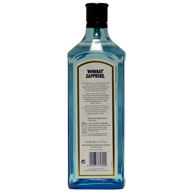 Bombay Sapphire London Dry Gin 1 L 40% vol