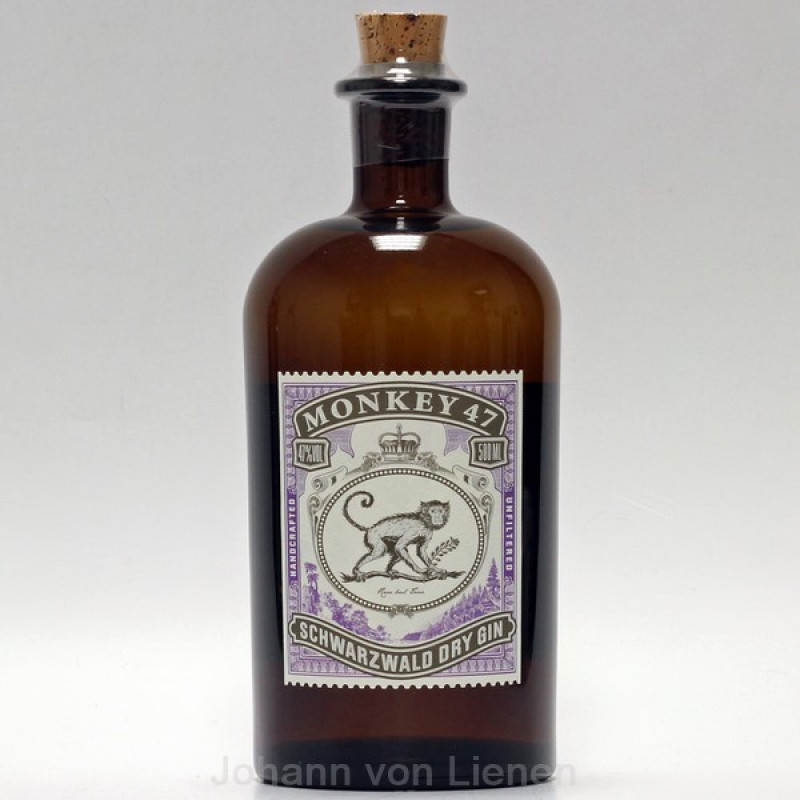 Monkey 47 Schwarzwald Dry Gin 0,5 L 47% vol. Monkey 47 Schwarzwald Dry Gin 0,5 L 47% vol.