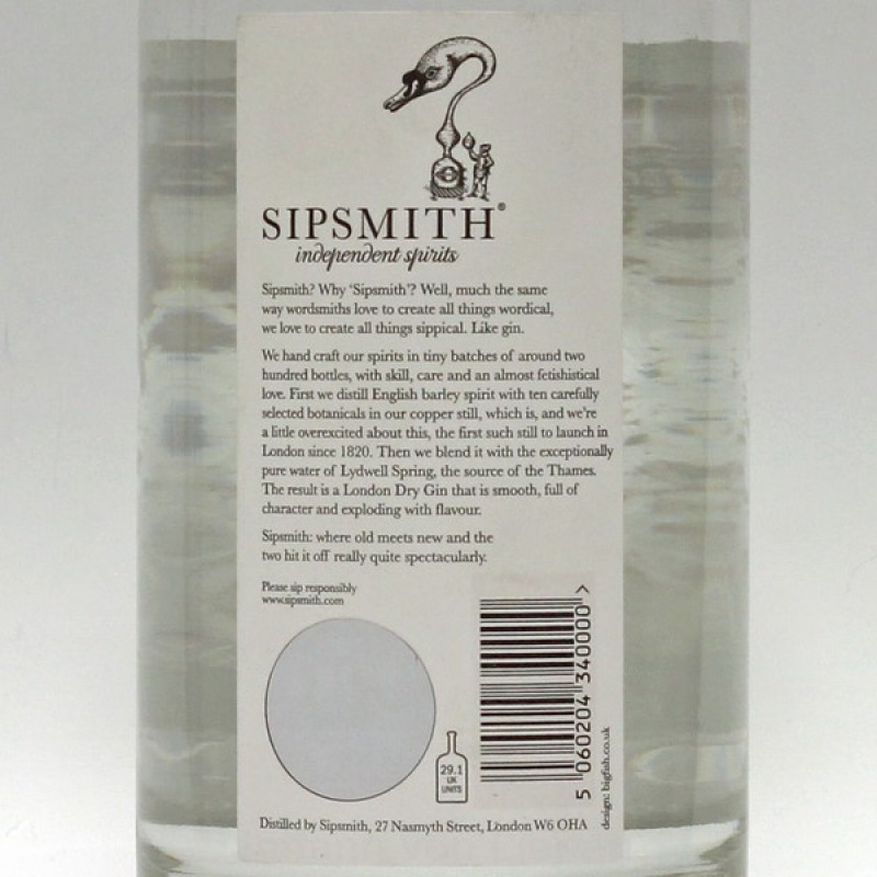 Sipsmith London Dry Gin 0,7 L 41,6%vol