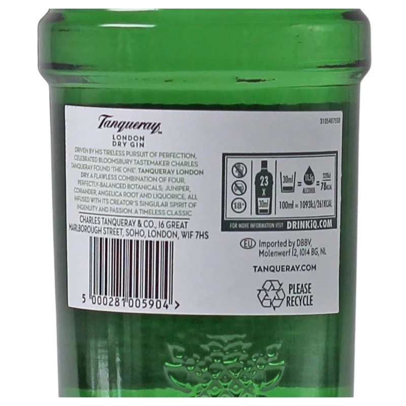 Tanqueray London Dry Gin 0,7 L 43,1% vol Tanqueray London Dry Gin 0,7 L 43,1% vol