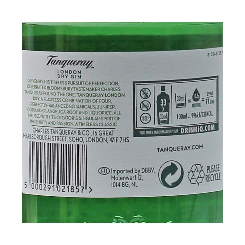 Tanqueray London Dry Gin 1 L 43,1% vol