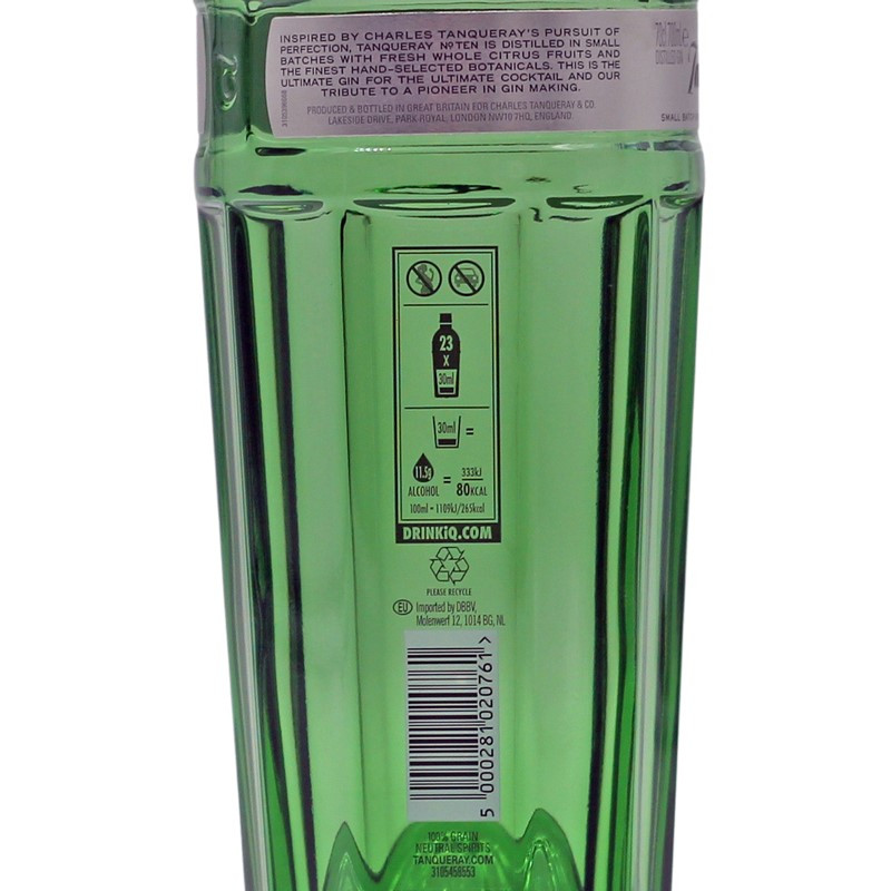 Tanqueray Gin No. Ten 0,7 L 47,3% vol Tanqueray Gin No. Ten 0,7 L 47,3% vol