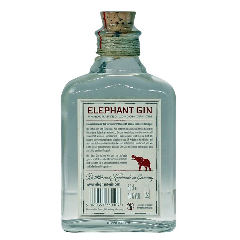 Elephant London Dry Gin 0,5 L 45%vol Elephant London Dry Gin 0,5 L 45%vol