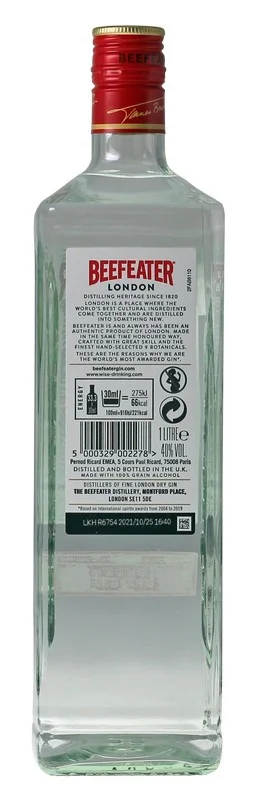 Beefeater London Dry Gin 1 L 40% vol Beefeater London Dry Gin 1 L 40% vol