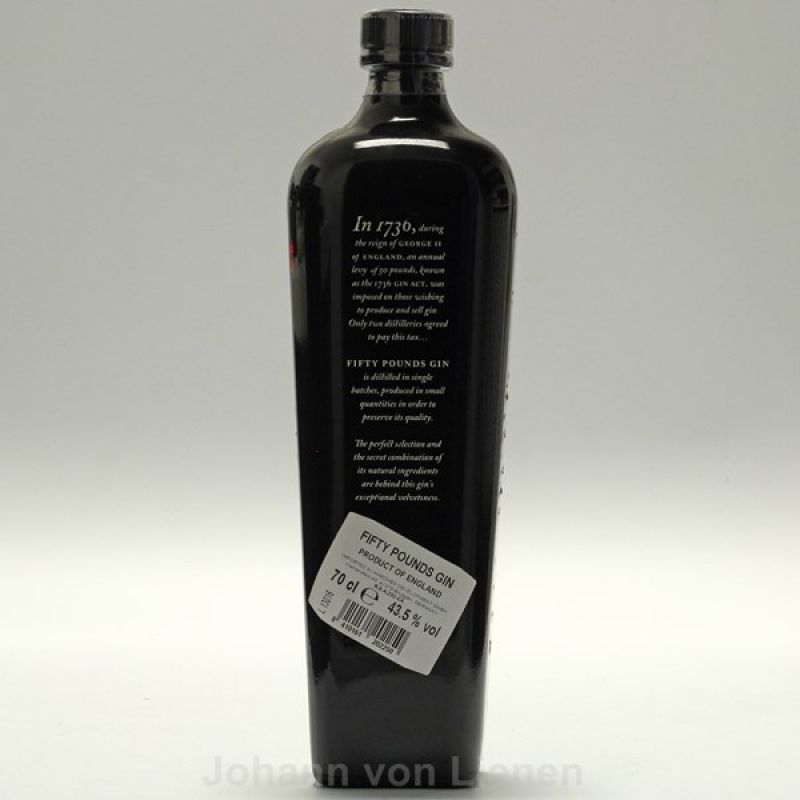 Fifty Pounds Gin 0,7 L 43,5%vol Fifty Pounds Gin 0,7 L 43,5%vol