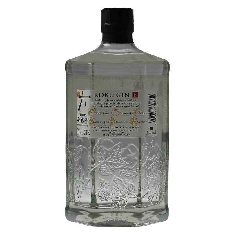 Roku Gin Japanese Craft Gin 0,7 L 43% vol Roku Gin Japanese Craft Gin 0,7 L 43% vol