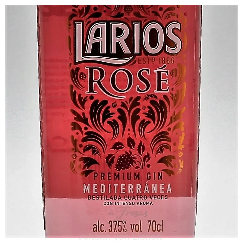 Larios Rose Gin 0,7 L 37,5%vol Larios Rose Gin 0,7 L 37,5%vol