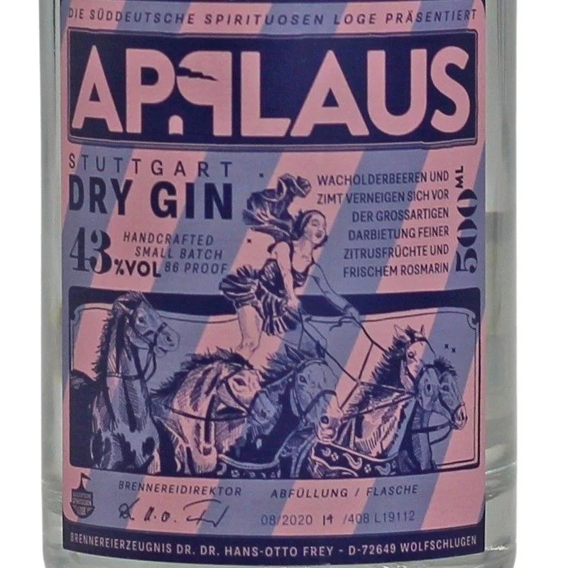 Applaus Stuttgart Dry Gin 0,5 L 43% vol
