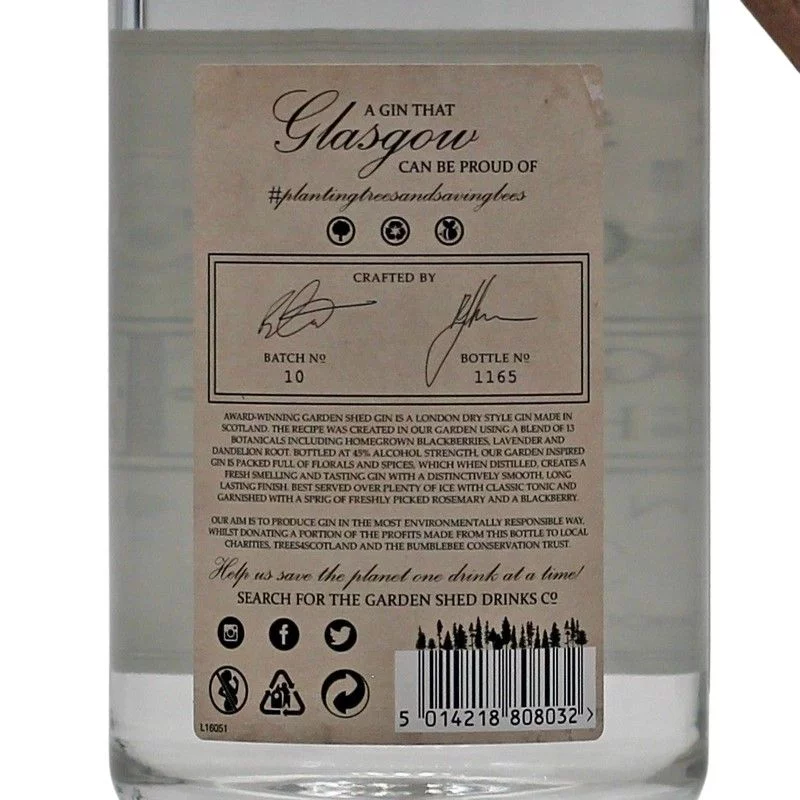 Garden Shed Gin 0,7 L 45%vol