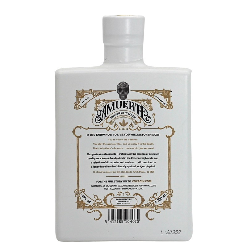 Amuerte Coca Leaf Gin White Edition 0,7 L 43% vol Amuerte Coca Leaf Gin White Edition 0,7 L 43% vol