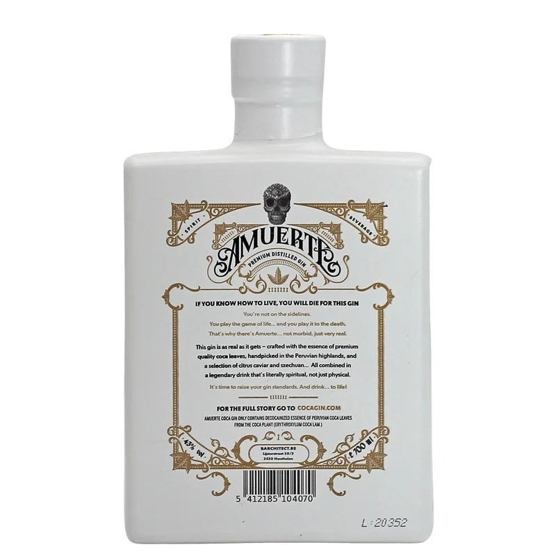 Amuerte Coca Leaf Gin White Edition 0,7 L 43% vol Amuerte Coca Leaf Gin White Edition 0,7 L 43% vol