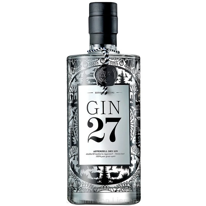 Gin 27 Premium Appenzeller Dry Gin 0,7 L 43%vol Gin 27 Premium Appenzeller Dry Gin 0,7 L 43%vol