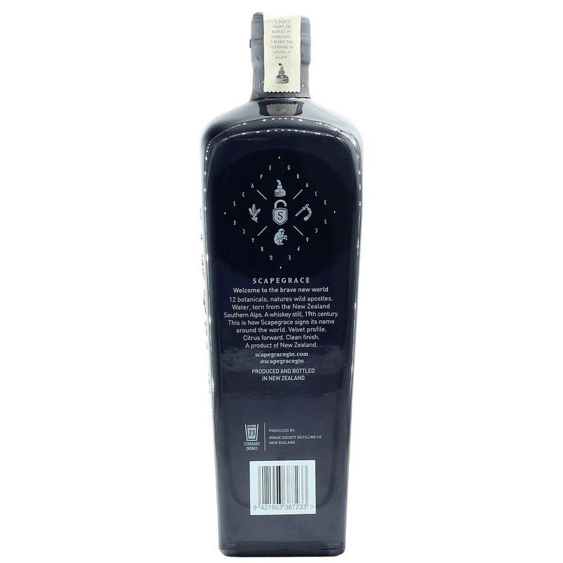 Scapegrace Premium Dry Gin New Zealand 0,7 L 42,2% vol Scapegrace Premium Dry Gin New Zealand 0,7 L 42,2% vol