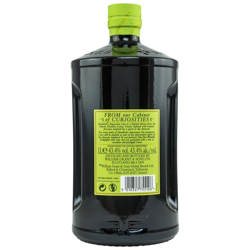 Hendricks Amazonia Gin 1 L 43,4% vol Hendricks Amazonia Gin 1 L 43,4% vol